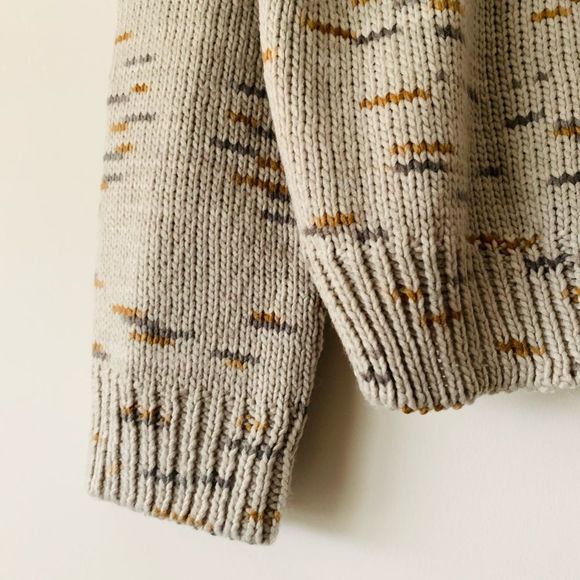 NWT Avantlook Chunky Knit Cowl Neck Sweater Women Size M Cabincore Fisherman - Picture 6 of 10